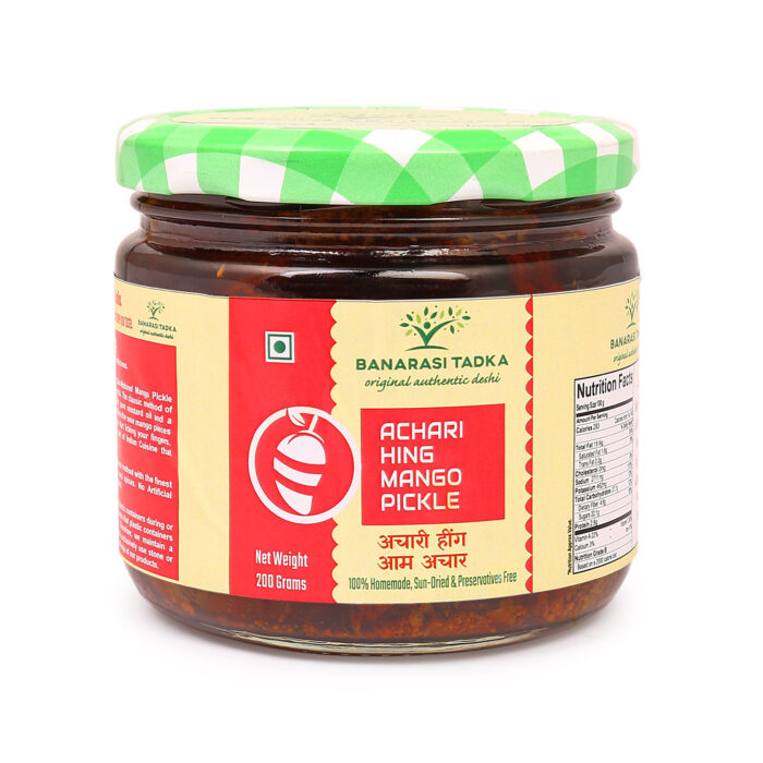 Banarasi Tadka Achari Hing Mango Pickle | 100% Homemade | Sun Dried | Aam Achar |