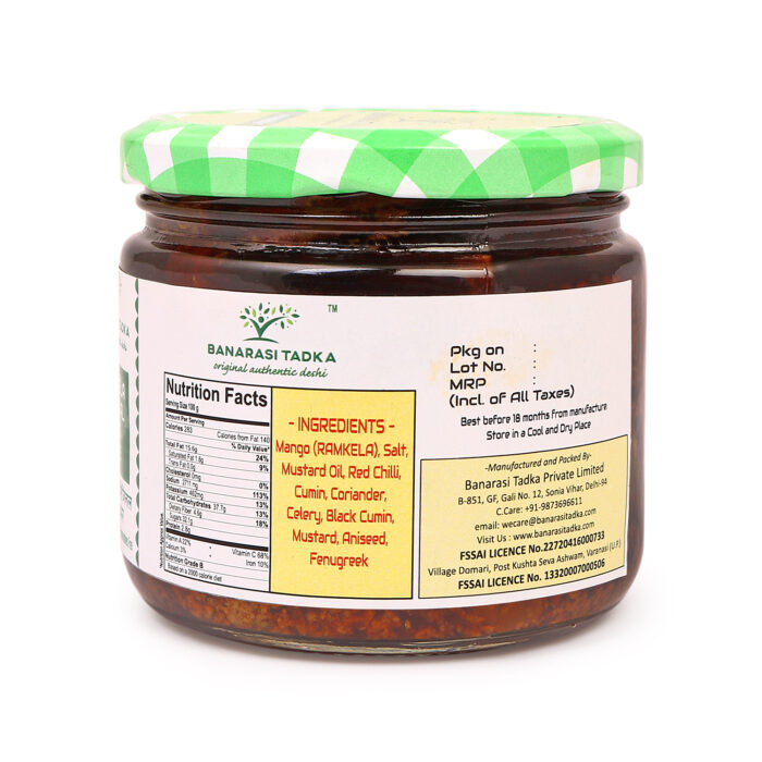 IMG_3264 Banarasi Tadka Ramkela Original Mango Pickle | 100% Homemade | Sun Dried | Ghar Ka Aam Achar
